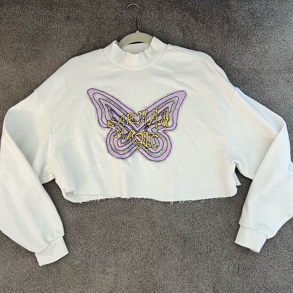 H&M Cropped Sweatshirt
